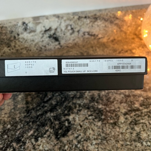 YSL Uptown Monogram Smooth Leather Clutch - Picture 12 of 12